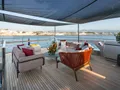 BELLA DONNA Riva Dolcevita 110 - flybridge aft lounge BELLA DONNA Riva Dolcevita 110 - flybridge aft lounge