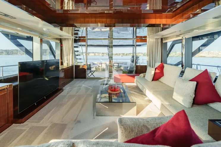 Charter Yacht BELLA DONNA - Riva Dolcevita 110 - 5 Cabins - Antibes - Cannes - St Tropez - French Riviera