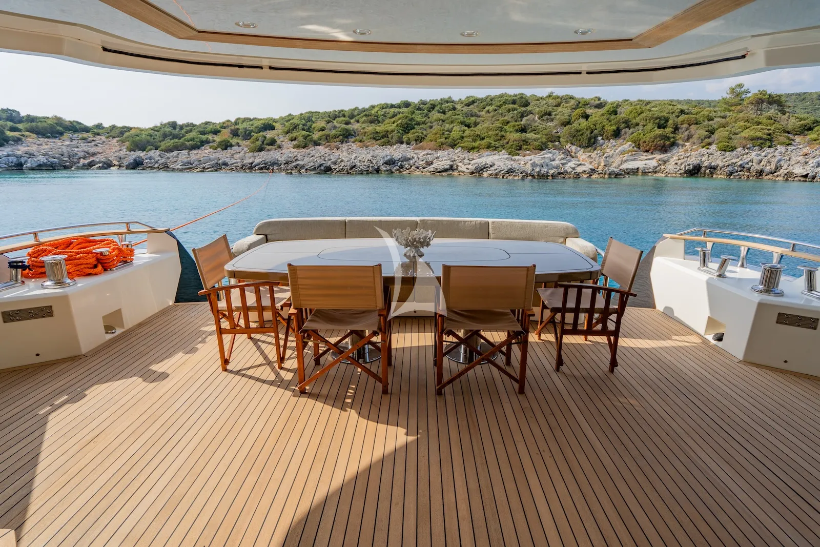 BELLA LUNA Monte Carlo 26m - main aft deck alfresco dining area