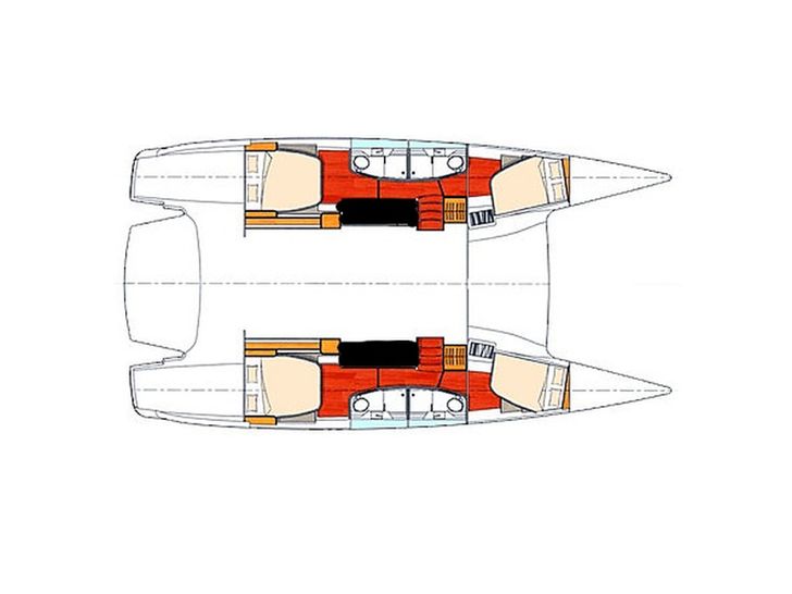 BELLAMAGGIO Fountaine Pajot Salina 48 - layout BELLAMAGGIO Fountaine Pajot Salina 48 - layout