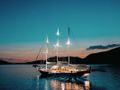 BELLA MARE 38m Custom Gulet - at night BELLA MARE 38m Custom Gulet - at night