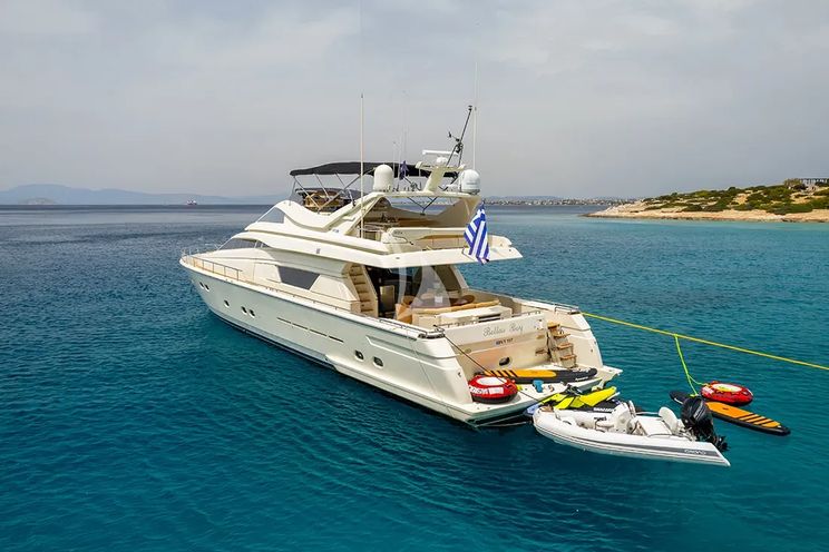 Charter Yacht BELLAS BOY - Ferretti 80 - 4 Cabins - Athens - Mykonos - Paros - Cyclades - Greece