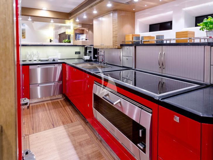 BELLKARA Conrad 26m - galley other view BELLKARA Conrad 26m - galley other view