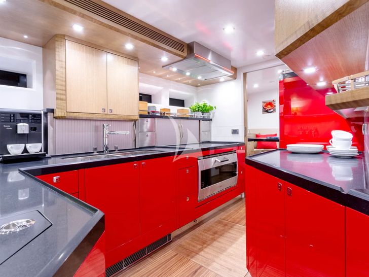 BELLKARA Conrad 26m - galley BELLKARA Conrad 26m - galley