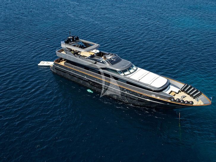 NOEMA Cantieri di Pisa 33m - aerial side profile NOEMA Cantieri di Pisa 33m - aerial side profile
