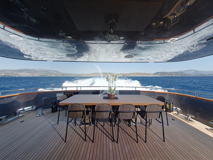 NOEMA Cantieri di Pisa 33m - main aft deck NOEMA Cantieri di Pisa 33m - main aft deck