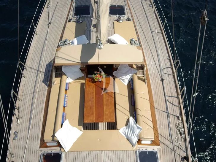 BERNIC II CNB Ketch 22m - upper deck top shot BERNIC II CNB Ketch 22m - upper deck top shot
