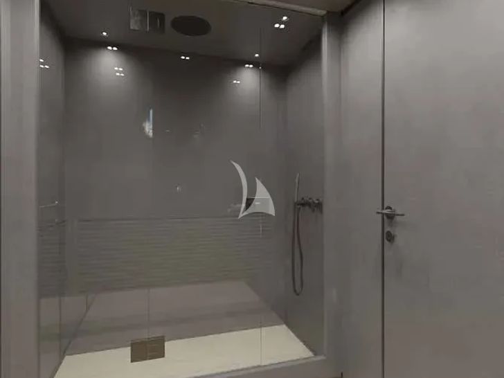 BESTIA Sanlorenzo SP110 - VIP cabin 2 bathroom BESTIA Sanlorenzo SP110 - VIP cabin 2 bathroom
