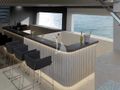 BESTIA Sanlorenzo SP110 - beach club bar BESTIA Sanlorenzo SP110 - beach club bar