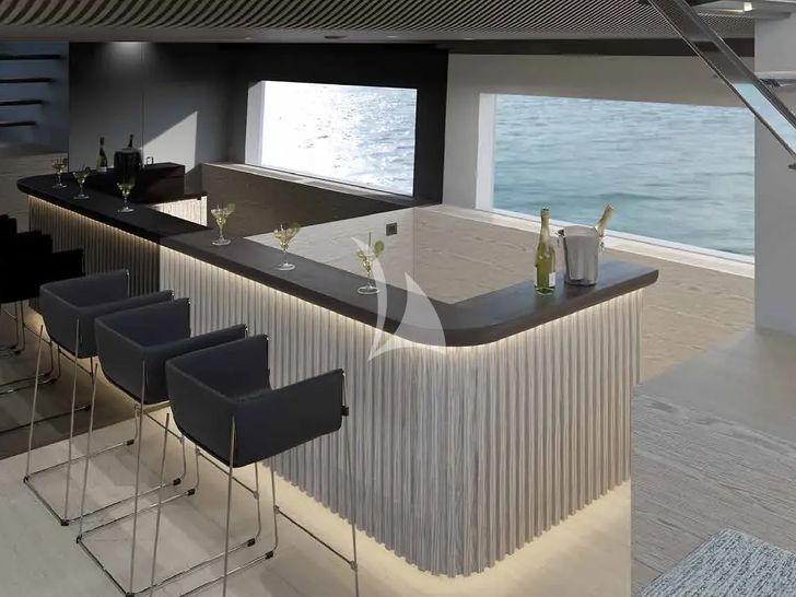 BESTIA Sanlorenzo SP110 - beach club bar BESTIA Sanlorenzo SP110 - beach club bar