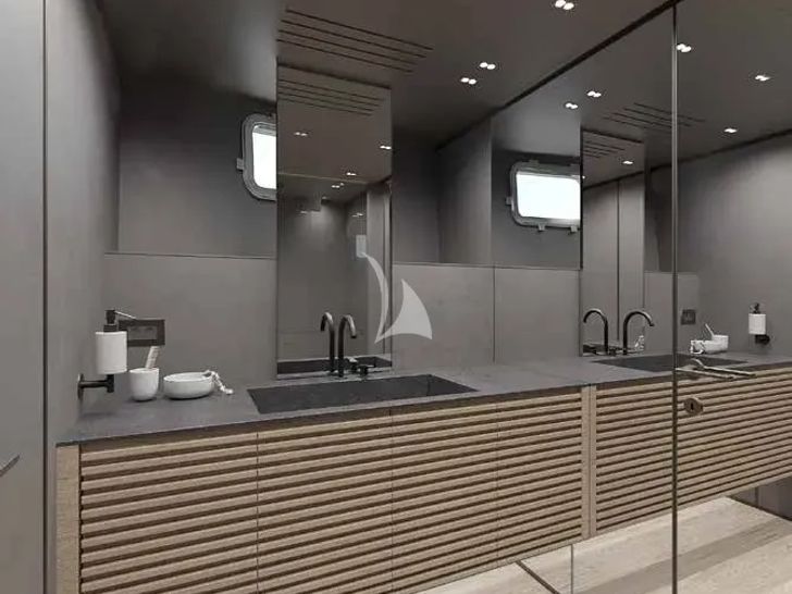 BESTIA Sanlorenzo SP110 - master cabin bathroom BESTIA Sanlorenzo SP110 - master cabin bathroom