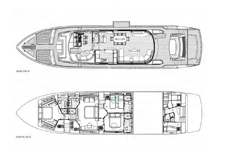 Layout for BEST OF ME Sunseeker 28m - layout