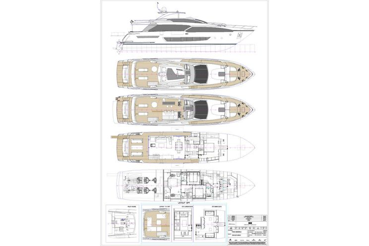 Layout for BEYOND BEYOND Sanlorenzo Riva Argo 90 - layout