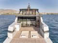 BGX63 Bluegame Yacht aft deck with sun beds