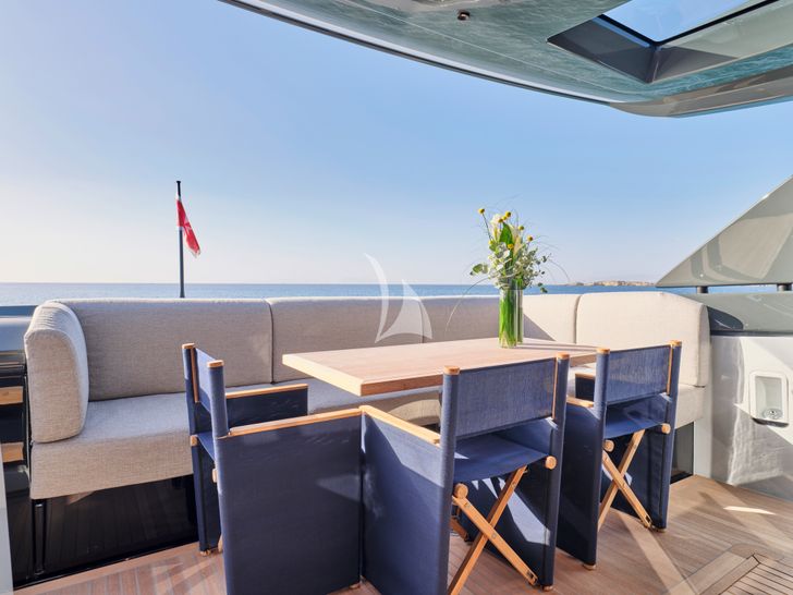 DUCHESS Bluegame BGX63 - flybridge aft DUCHESS Bluegame BGX63 - flybridge aft