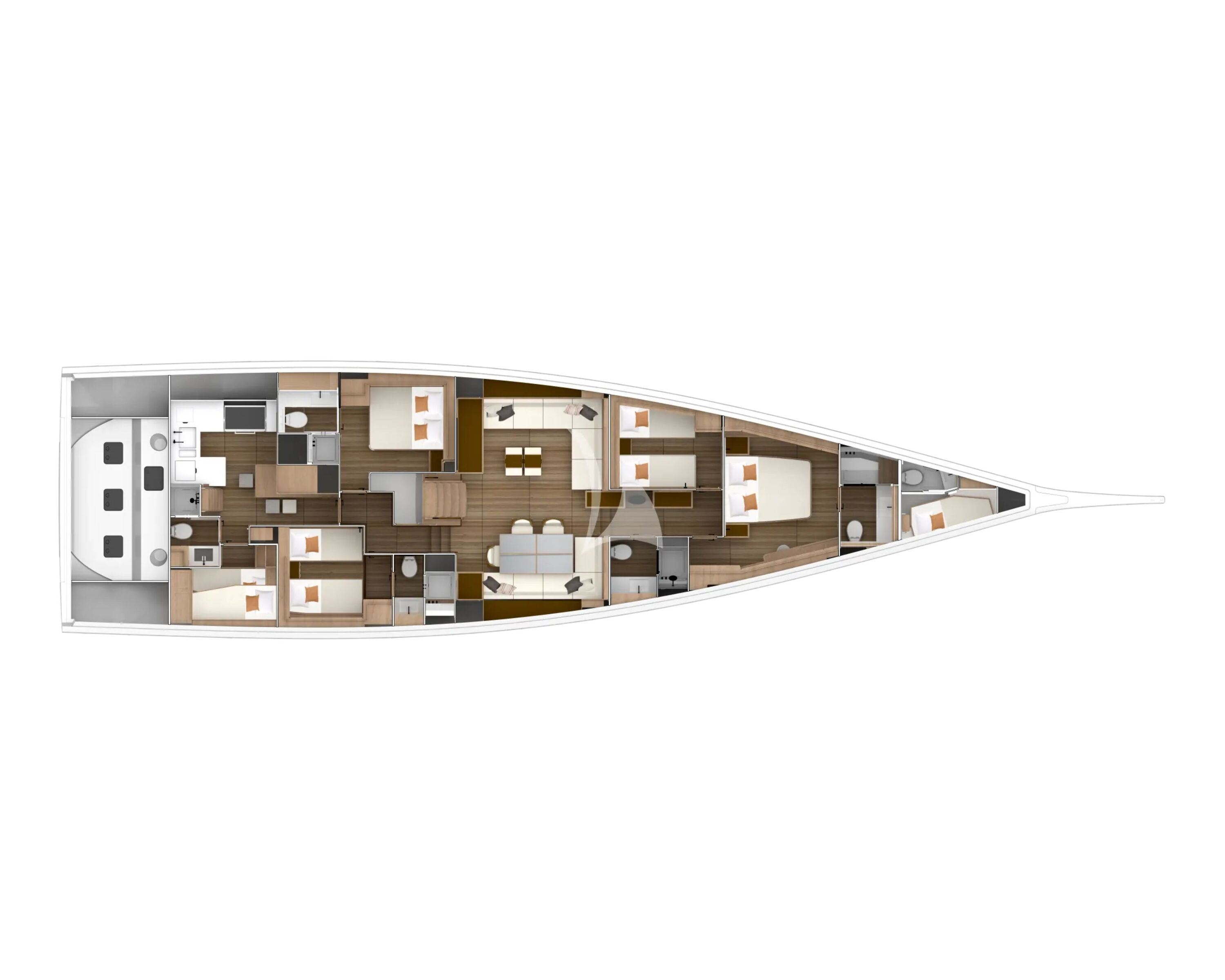 Layout for BIANCA II Pardo 26m - layout