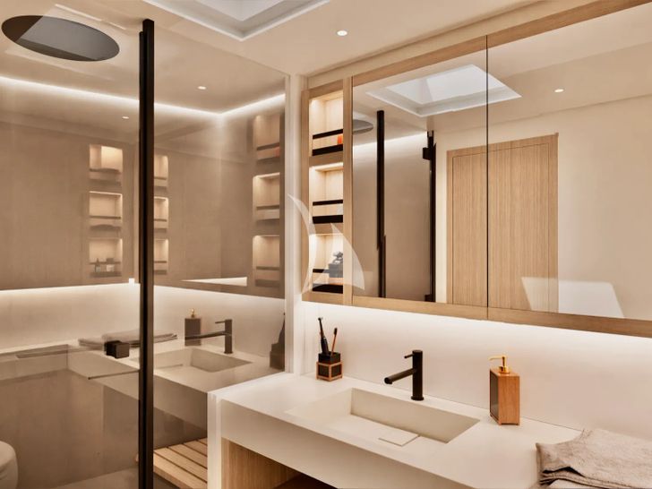 BIANCA II Pardo 26m - master cabin bathroom BIANCA II Pardo 26m - master cabin bathroom