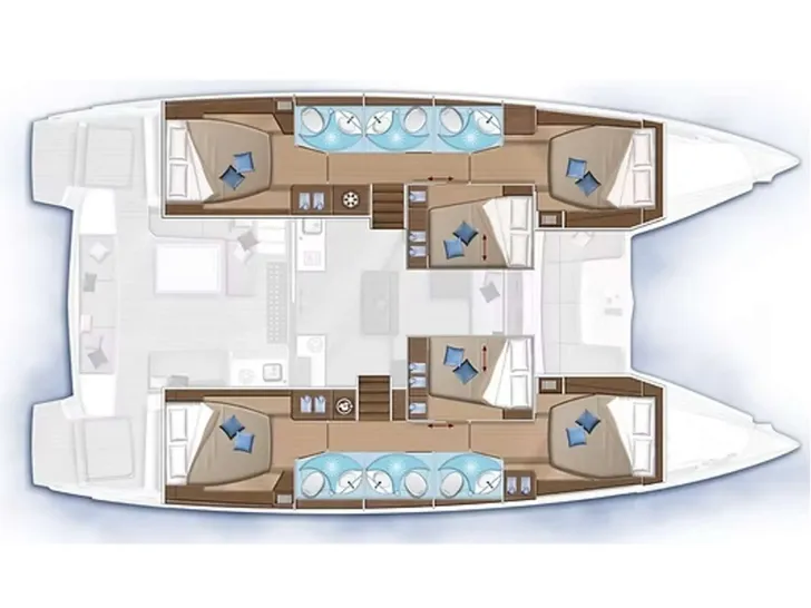 BIG BERTHA Lagoon 50 - Layout BIG BERTHA Lagoon 50 - Layout