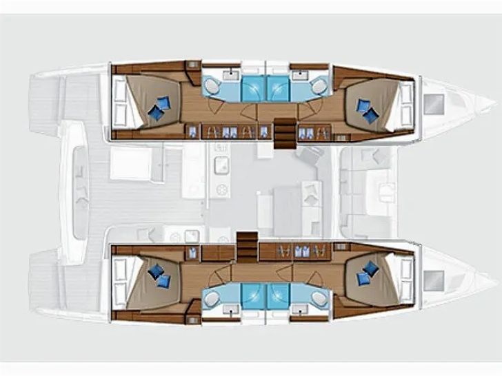 BIG CUCUNCIO Lagoon 46 - layout BIG CUCUNCIO Lagoon 46 - layout