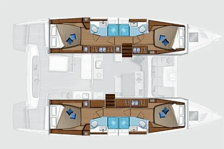 Layout for BIG CUCUNCIO Lagoon 46 - layout