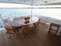BIRDY Broward 110 - main aft deck alfresco dining area BIRDY Broward 110 - main aft deck alfresco dining area