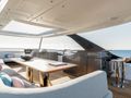 BK Azimut Grande 26m - flybridge lounge and dining area BK Azimut Grande 26m - flybridge lounge and dining area