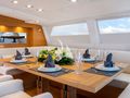 BLACK LION Perini Navi 30m - dining set up BLACK LION Perini Navi 30m - dining set up