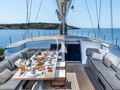 BLACK LION Perini Navi 30m - alfresco dining BLACK LION Perini Navi 30m - alfresco dining