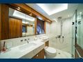 BLACK MAMBA Sunseeker 86 Yacht VIP cabin bathroom
