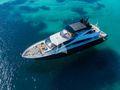 BLACK MAMBA Sunseeker 86 Yacht aerial top shot