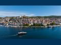 BLACK MAMBA Sunseeker 86 Yacht cruising along Croatia