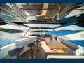 BLACK MAMBA Sunseeker 86 Yacht flybridge dining area and minibar