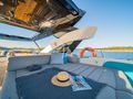 BLACK MAMBA Sunseeker 86 Yacht - flyridge sun bed BLACK MAMBA Sunseeker 86 Yacht - flyridge sun bed
