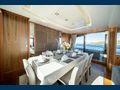 BLACK MAMBA Sunseeker 86 Yacht indoor dining area