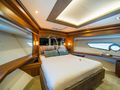 BLACK MAMBA Sunseeker 86 Yacht - master cabin bed BLACK MAMBA Sunseeker 86 Yacht - master cabin bed
