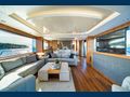 BLACK MAMBA Sunseeker 86 Yacht saloon seating with LED TV