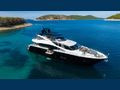 BLACK MAMBA Sunseeker 86 Yacht side profile with waterline