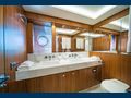 BLACK MAMBA Sunseeker 86 Yacht twin cabin bathroom
