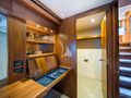 BLACK MAMBA Sunseeker 86 Yacht vanity area and bathroom entrance