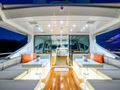 BLANC Mangusta 23m aft deck alfresco dining area BLANC Mangusta 23m aft deck alfresco dining area