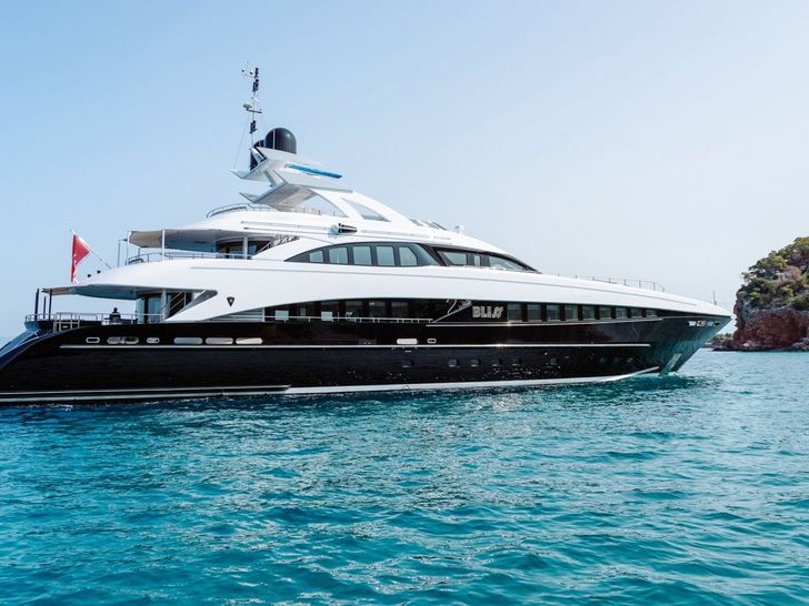 BLISS Heesen 44m - side profile BLISS Heesen 44m - side profile