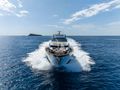 BLUE INFINITY ONE Sunseeker 95 Yacht cruising front view