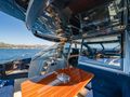 BLUE SHARK Riva 66 Ribelle - aft alfresco dining area BLUE SHARK Riva 66 Ribelle - aft alfresco dining area