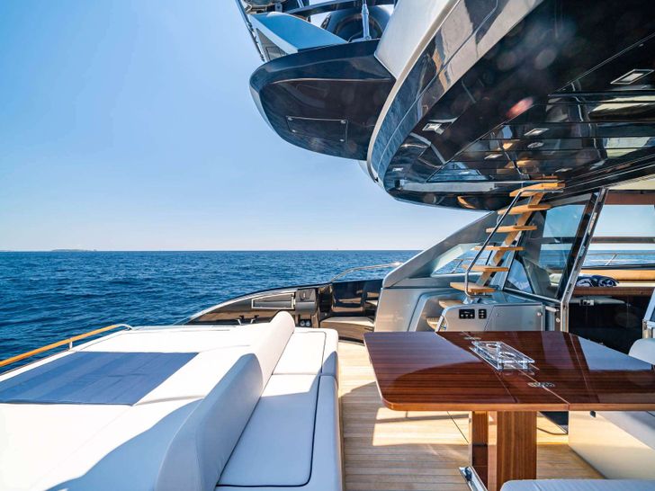 BLUE SHARK Riva 66 Ribelle - aft deck BLUE SHARK Riva 66 Ribelle - aft deck