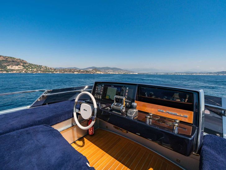 BLUE SHARK Riva 66 Ribelle - flybridge helm BLUE SHARK Riva 66 Ribelle - flybridge helm