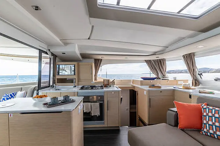 BLUE ARGO Fountaine Pajot New 44 - galley