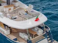BLUE EYES Azimut Magellano 25M - aerial aft shot BLUE EYES Azimut Magellano 25M - aerial aft shot