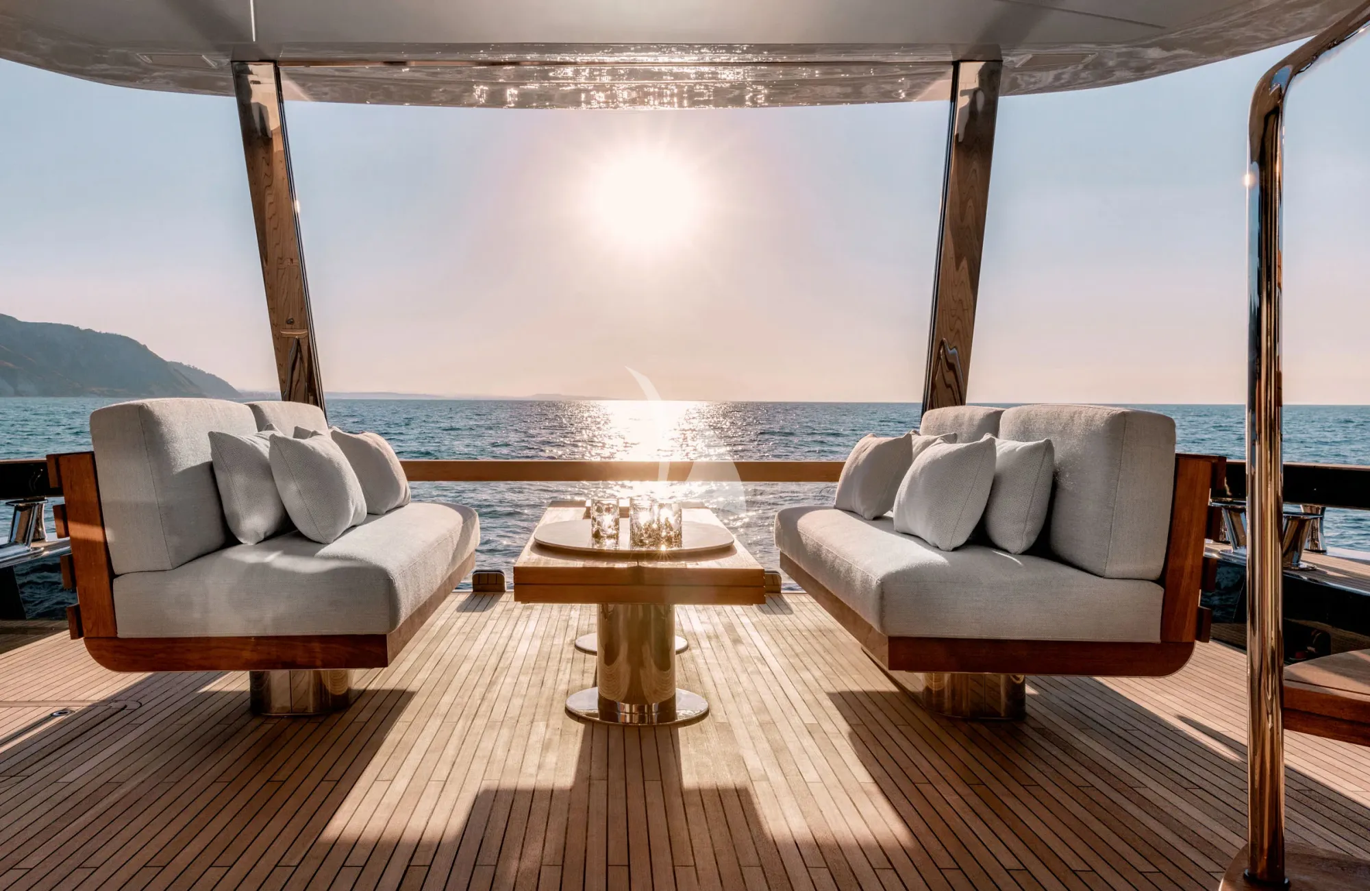 BLUE EYES Azimut Magellano 25M - aft deck lounge