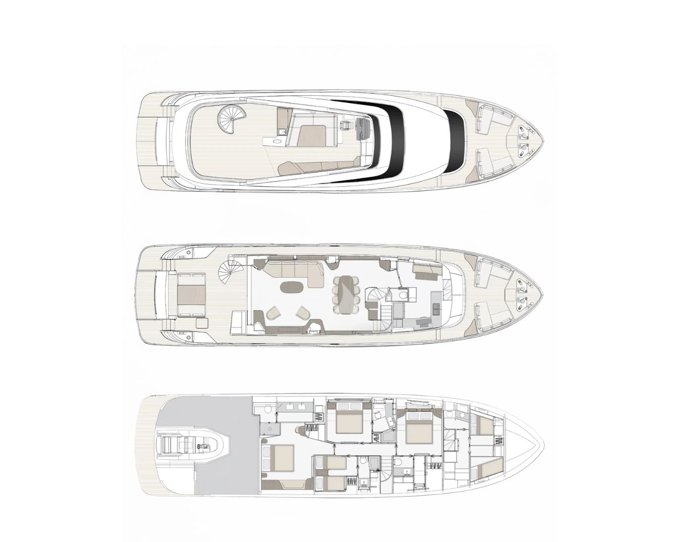 Layout for BLUE EYES Azimut Magellano 25M - layout