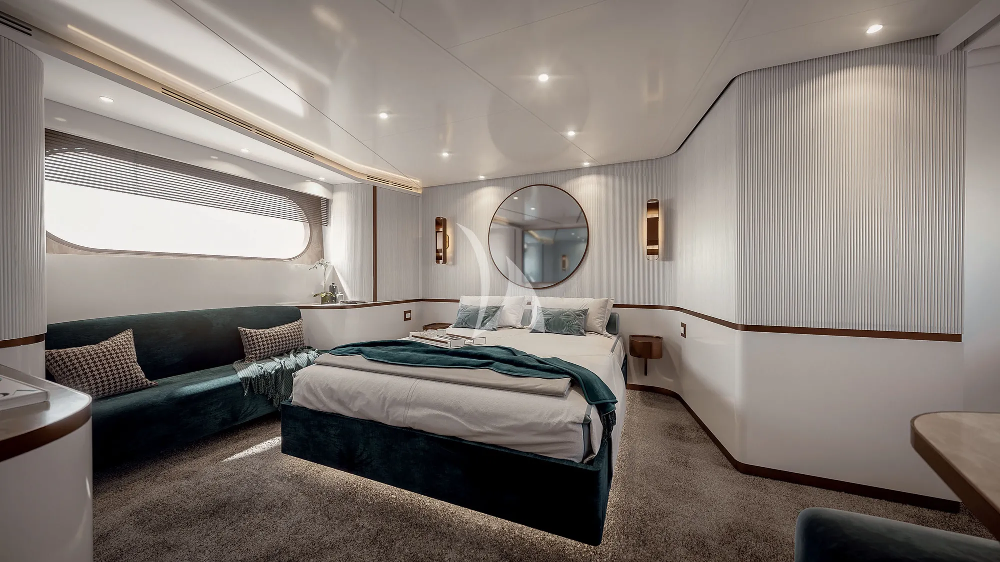 BLUE EYES Azimut Magellano 25M - master cabin